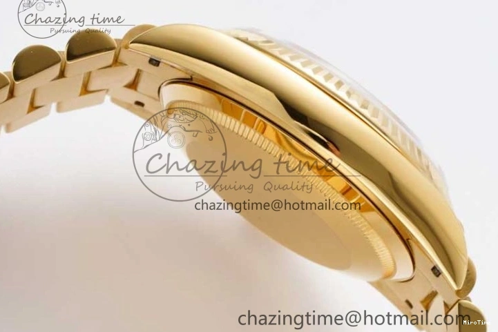 MiroTime 0321 NewStyle Day Date 36 YG RAF Best Edition Black No Marker on YG Bracelet A 2019